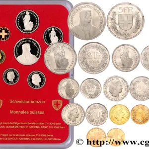 Garantie Incluse SUISSE Série Proof 8 Monnaies 1990 fwo_512807 Monde