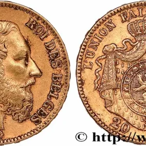 OR, PALLADIUM ET PLATINE INVESTISSEMENT 20 Francs Léopold II 1870 Bruxelles fwo_765370 Monde Commande En Gros