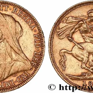 Soldes OR, PALLADIUM ET PLATINE INVESTISSEMENT 1 Souverain Victoria type vieille tête 1894 Londres fwo_765384 Monde