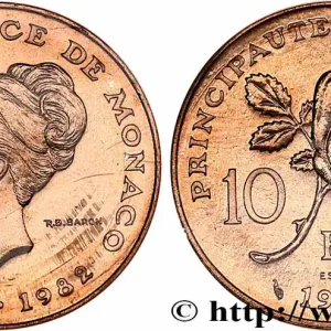 MONACO Essai de 10 Francs princesse Grace de Monaco 1982 Paris fwo_765571 Monde Remise