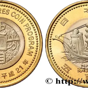 JAPON 500 Yen série des 47 préfectures : Nara an 21 Heisei 2009 fwo_766853 Monde Produit De Marque