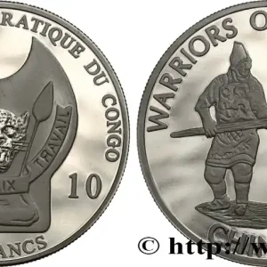 RÉPUBLIQUE DÉMOCRATIQUE DU CONGO 10 Francs Proof Guerriers du Monde : soldat chinois 2010 fwo_766868 Monde Must-Have