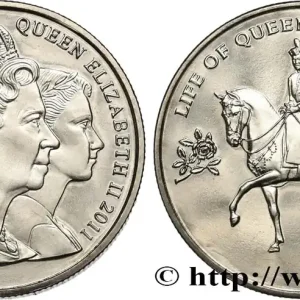ÎLES VIERGES BRITANNIQUES 1 Dollar Proof reine Élisabeth II 2011 Pobjoy Mint fwo_766871 Monde Authentique