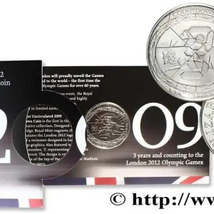 Certifié ROYAUME-UNI 5 Pounds (5 Livres) Compte à rebours des Jeux de Londres 2009 fwo_766882 Monde