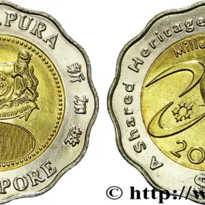 Vente Directe SINGAPOUR 5 Dollars Millénium (millénaire) 2000 Singapour fwo_766920 Monde