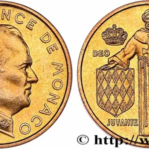 Haute Qualité MONACO 10 Centimes Rainier III 1976 Paris fwo_586031 Monde
