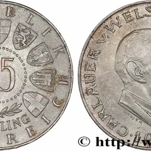 AUTRICHE 25 Schilling 100e anniversaire de la naissance du chimiste Carl Auer von Welsbach 1958 fwo_725791 Monde Meilleur Prix