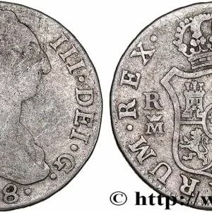 Nouvelle Collection ESPAGNE 2 Reales Charles III 1788 Madrid fwo_753503 Monde