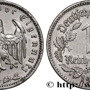 ALLEMAGNE 1 Reichsmark aigle 1934 Stuttgart fwo_754392 Monde Dernière Chance