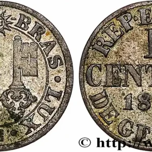 SUISSE - RÉPUBLIQUE DE GENÈVE 1 Centime 1839 fwo_758222 Monde Populaire