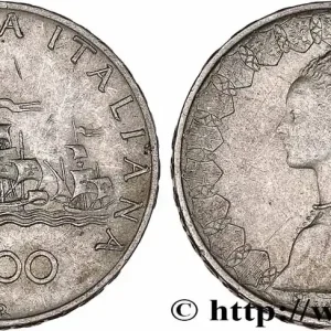 ITALIE 500 Lire “caravelles” / dame du style de la renaissance 1964 Rome fwo_764304 Monde Vente Directe