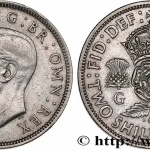 Artisanat ROYAUME-UNI 1 Florin (2 Shillings) Georges VI 1942 fwo_764341 Monde