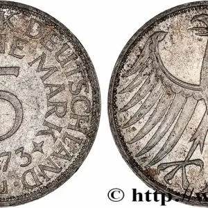 ALLEMAGNE 5 Mark aigle 1973 Hambourg - J fwo_764434 Monde Top Qualité