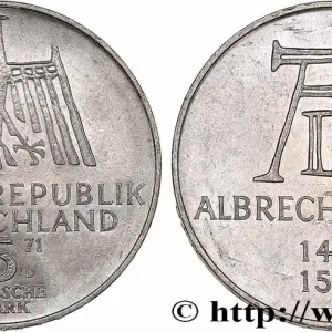 Certifié ALLEMAGNE 5 Mark Albrecht Dürer 1971 Munich fwo_764476 Monde