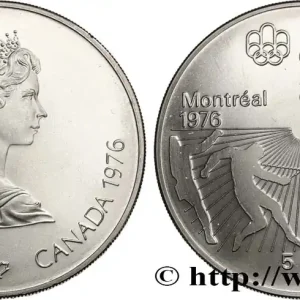Remise CANADA 5 Dollars JO Montréal 1976 escrime 1976 fwo_764486 Monde
