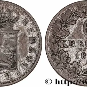 ALLEMAGNE - NASSAU 6 Kreuzer Grand-Duc Guillaume 1839 fwo_764498 Monde Petit Prix