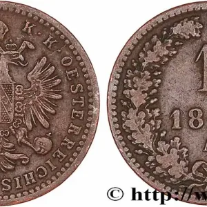 Acheter En Ligne AUTRICHE 1 Kreuzer aigle 1860 Vienne fwo_764507 Monde