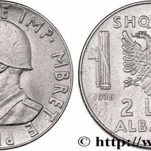 Jusqu’à Épuisement Des Stocks ALBANIE 2 Lek Victor-Emmanuel III d’Italie 1939 Rome fwo_764584 Monde