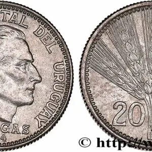 URUGUAY 20 Centesimos José Gervasio Artigas 1954 fwo_764717 Monde Authentique