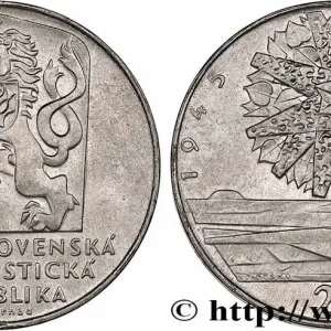 TCHÉCOSLOVAQUIE 25 Korun 25e anniversaire de la Libération 1970 fwo_764777 Monde Fait Main