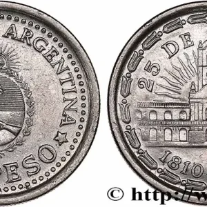 Quantité Limitée ARGENTINE 1 Peso 150e anniversaire de la Révolution de Mai 1960 fwo_764835 Monde