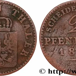 ALLEMAGNE - PRUSSE 2 Pfenninge Royaume de Prusse 1854 Berlin fwo_764877 Monde Expédition Rapide