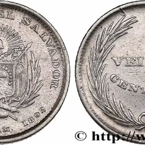Prix Bas SALVADOR 20 Centavos 1892 San Salvador fwo_764941 Monde
