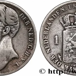 PAYS-BAS 1 Gulden Guillaume II 1847 Utrecht fwo_765006 Monde Soldes