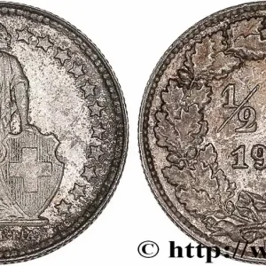 Réduction SUISSE 1/2 Franc Helvetia 1952 Berne fwo_765452 Monde