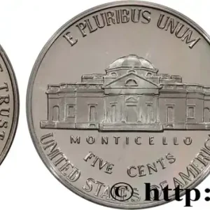 ÉTATS-UNIS D'AMÉRIQUE 5 Cents président Thomas Jefferson d’après Rembrandt Peale - Proof 2008 San Francisco fwo_763332 Monde Remise