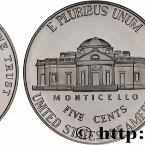 Authentique ÉTATS-UNIS D'AMÉRIQUE 5 Cents président Thomas Jefferson d’après Rembrandt Peale - Proof 2006 San Francisco fwo_763914 Monde