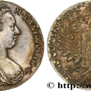 AUTRICHE 1 Thaler (REFRAPPE) Marie-Thérèse 1780 Vienne fwo_679963 Monde Réduction