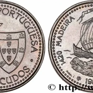 Quantité Limitée PORTUGAL 100 Escudos Découvertes Portugaises de Madère 1420 et Porto Santo 1419 1989 fwo_705415 Monde