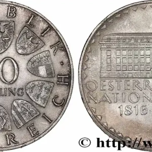 AUTRICHE 50 Schilling 150e anniversaire de la banque nationale autrichienne 1966 fwo_725892 Monde Achat Immédiat