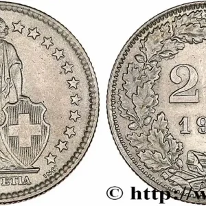 SUISSE 2 Francs Helvetia 1961 Berne - B fwo_760874 Monde Prix Promo