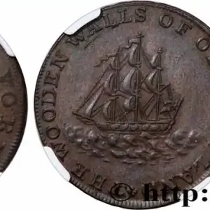 ROYAUME-UNI (TOKENS) 1/2 Penny Londres (Middlesex) Frederik Duc de York / voilier (payable à Lancaster, Londres ou Bristol) 1795 fwo_764028 Monde Garantie Incluse