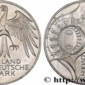 ALLEMAGNE 10 Mark XXe J.O. Munich - Stade Olympique 1972 Hambourg fwo_764455 Monde En Vogue
