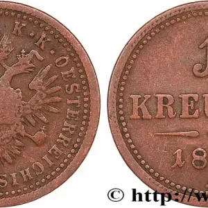 AUTRICHE 1 Kreuzer aigle bicéphale 1851 Vienne fwo_764494 Monde Prix Choc