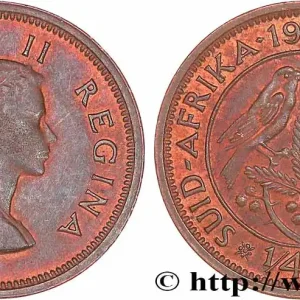 AFRIQUE DU SUD 1/4 Penny (Farthing) Elisabeth II 1956 fwo_764766 Monde Petit Prix
