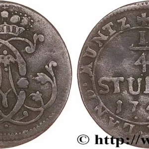 Prix Réduit ALLEMAGNE - COLOGNE 1/4 Stuber Clément-Auguste de Bavière 1745 fwo_764767 Monde