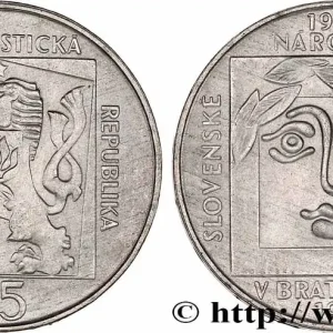 Meilleur Prix TCHÉCOSLOVAQUIE 25 Korun 50e anniversaire du Théâtre National Slovaque 1970 fwo_764771 Monde