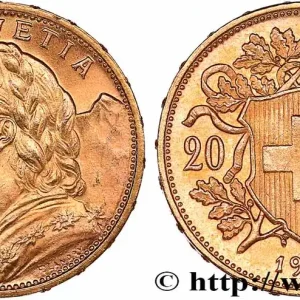 Acheter En Ligne OR, PALLADIUM ET PLATINE INVESTISSEMENT 20 Francs "Vreneli" 1915 Berne fwo_765336 Monde