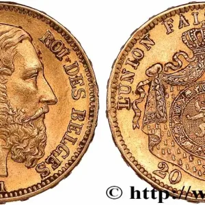 OR, PALLADIUM ET PLATINE INVESTISSEMENT 20 Francs Léopold II 1871 Bruxelles fwo_765371 Monde Gros Lot