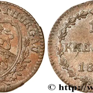 SUISSE - CANTON DE THURGOVIE 1 Kreuzer 1808 fwo_768600 Monde Certifié