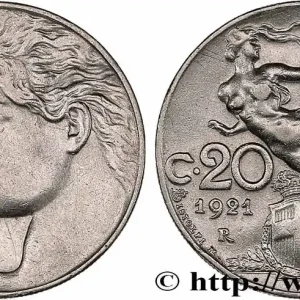 Super Prix ITALIE 20 Centesimi allégorie de la Liberté 1921 Rome fwo_768855 Monde