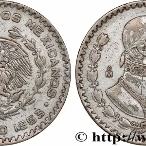 MEXIQUE 1 Peso Jose Morelos y Pavon 1963 Mexico fwo_768873 Monde Marque