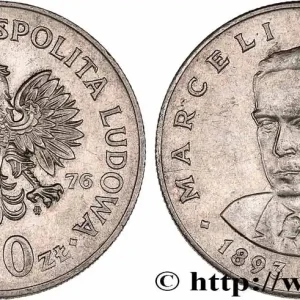 POLOGNE 20 Zlotych Marceli Novotko 1976 Varsovie fwo_768878 Monde Usine Directe
