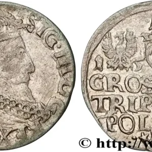 POLOGNE - ROYAUME DE POLOGNE - SIGISMOND III VASA Trois groschen ou trojak koronny 1521 Cracovie fwo_1023600 Monde Paiement Sécurisé