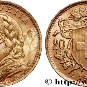 Meilleure Qualité OR, PALLADIUM ET PLATINE INVESTISSEMENT 20 Francs "Vreneli" 1935 Berne fwo_735660 Monde