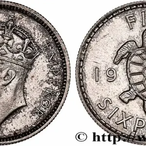 Prix Choc FIDJI 6 Pence Georges VI 1937 fwo_761454 Monde